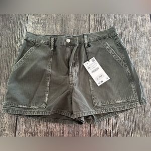 Zara Olive Green Shorts